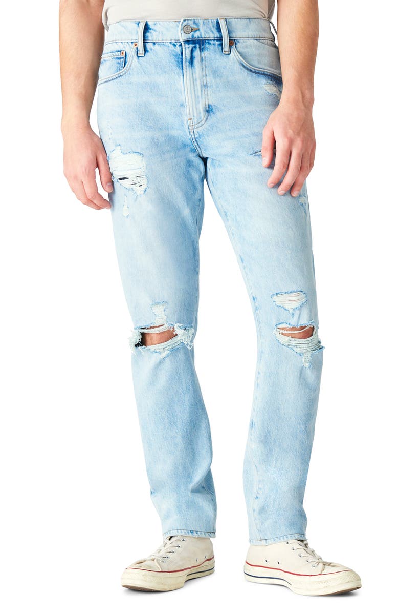Lucky Brand 410 Ripped Athletic Straight Leg Jeans, Main, color,