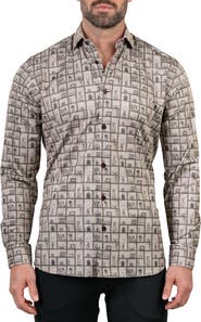 Maceoo Fibonacci Contemporary Fit Button-Up Shirt