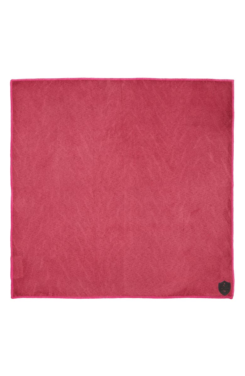 CLIFTON WILSON Cotton Pocket Square, Alternate, color, Fuchsia