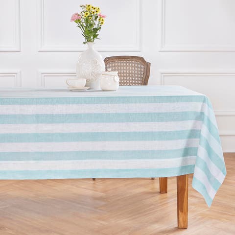 Linen Tablecloth - Cabana Stripe