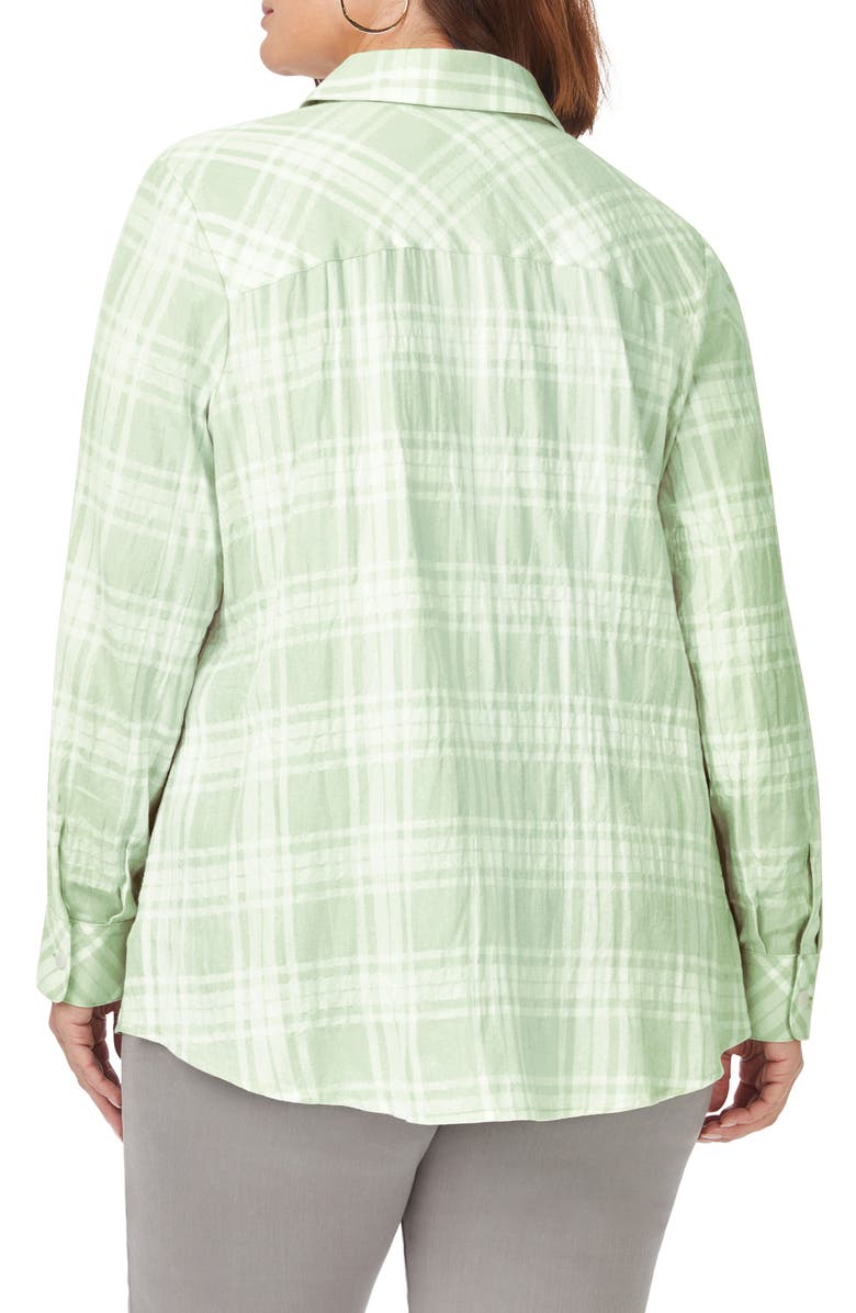 Foxcroft Rhea Plaid Tunic Blouse, Alternate, color,