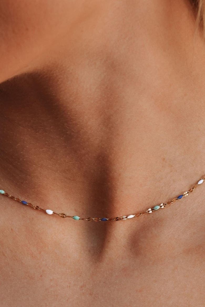 Mykonos Choker, Alternate, color, Gold