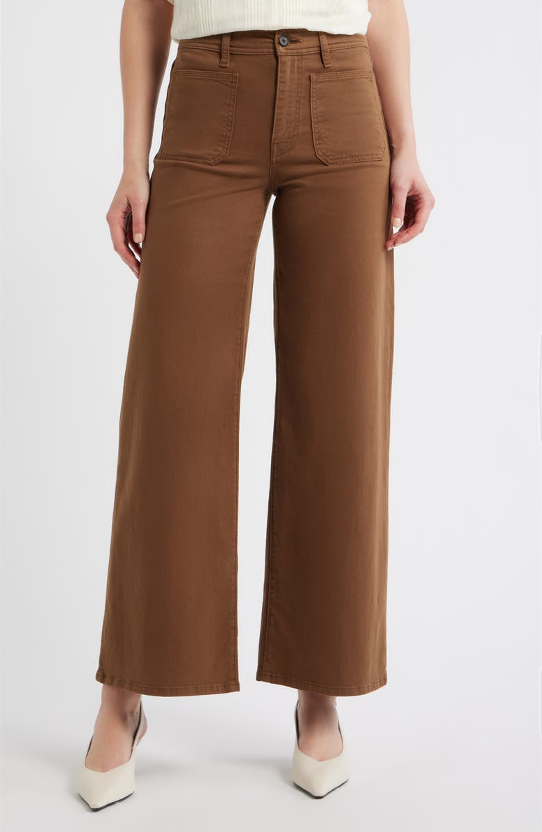 FRAME Le Slim Palazzo Harbor Pocket High Waist Wide Leg Jeans, Main, color, 