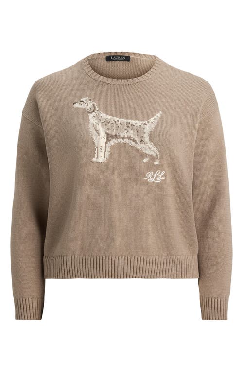 Ralph Lauren Intrised Sweater In Brown