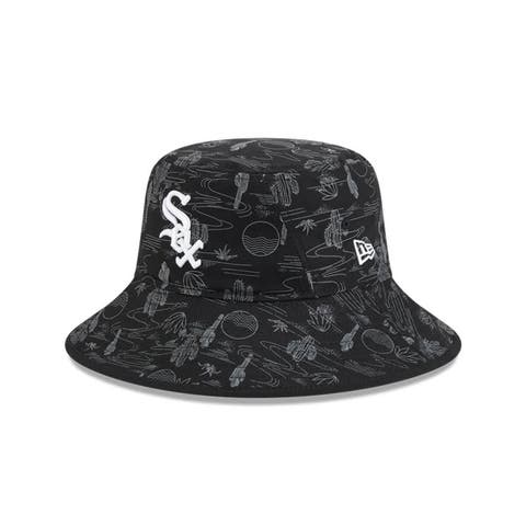 Youth New Era  Black Chicago White Sox 2025 Spring Training All Over Print Bucket Hat