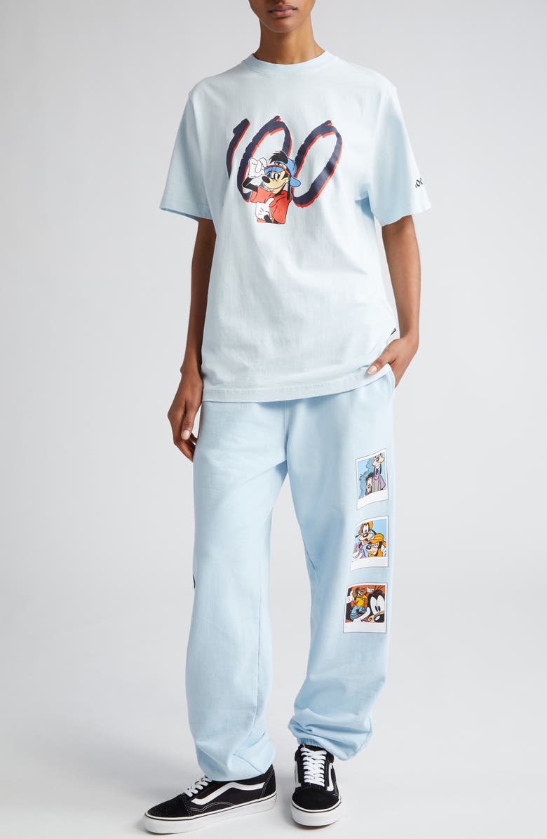 Noon Goons x Disney Vacation Cotton Fleece Sweatpants, Alternate, color, Baby Blue