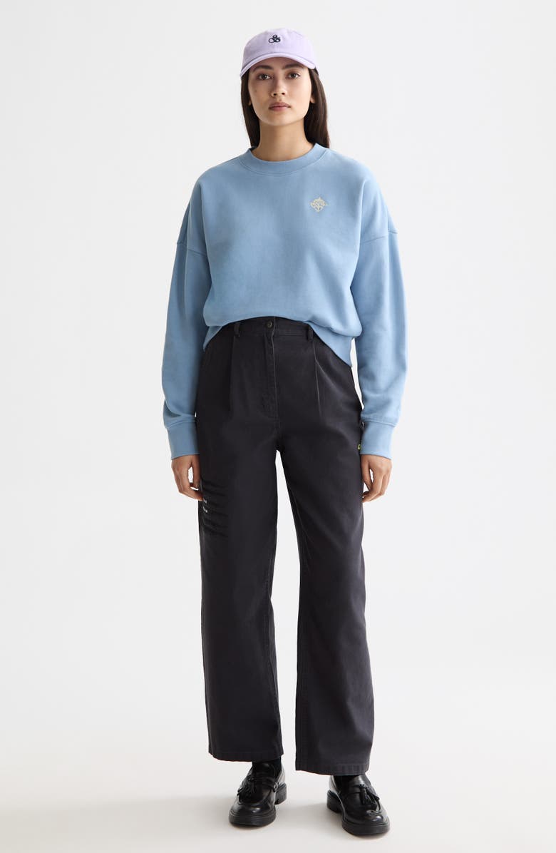 Scotch & Soda Raine High Waist Wide Leg Pants, Alternate, color, Charcoal Art