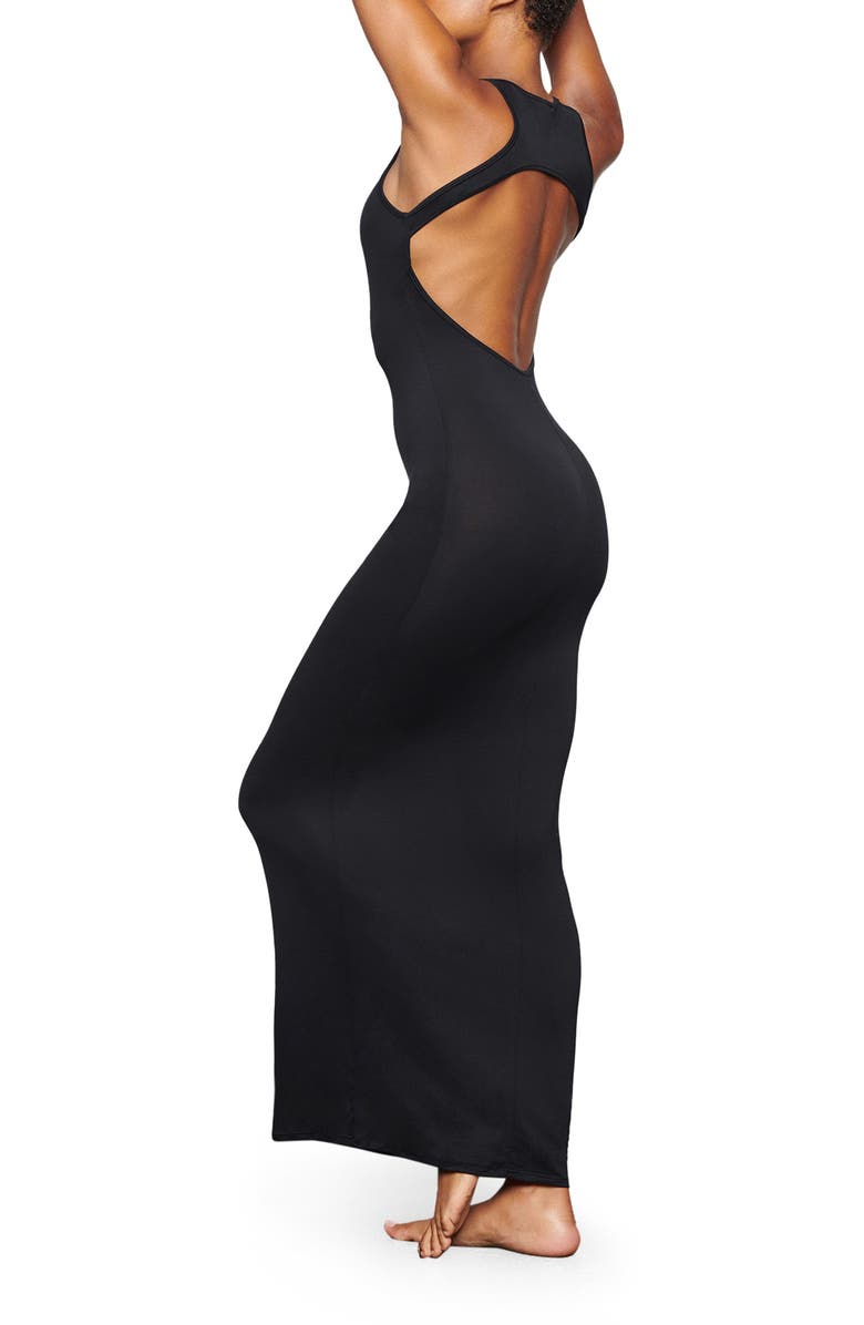 SKIMS Smooth Lounge Open Back Maxi Dress, Alternate, color,