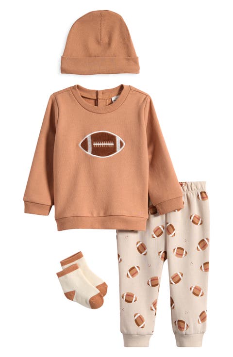 Football Sweatshirt, Leggings, Beanie & Socks Set