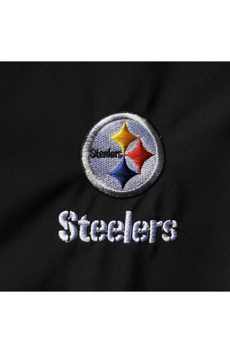 DUNBROOKE Men's Dunbrooke Black Pittsburgh Steelers Circle Softshell Fleece Full-Zip Jacket, Alternate, color, Black