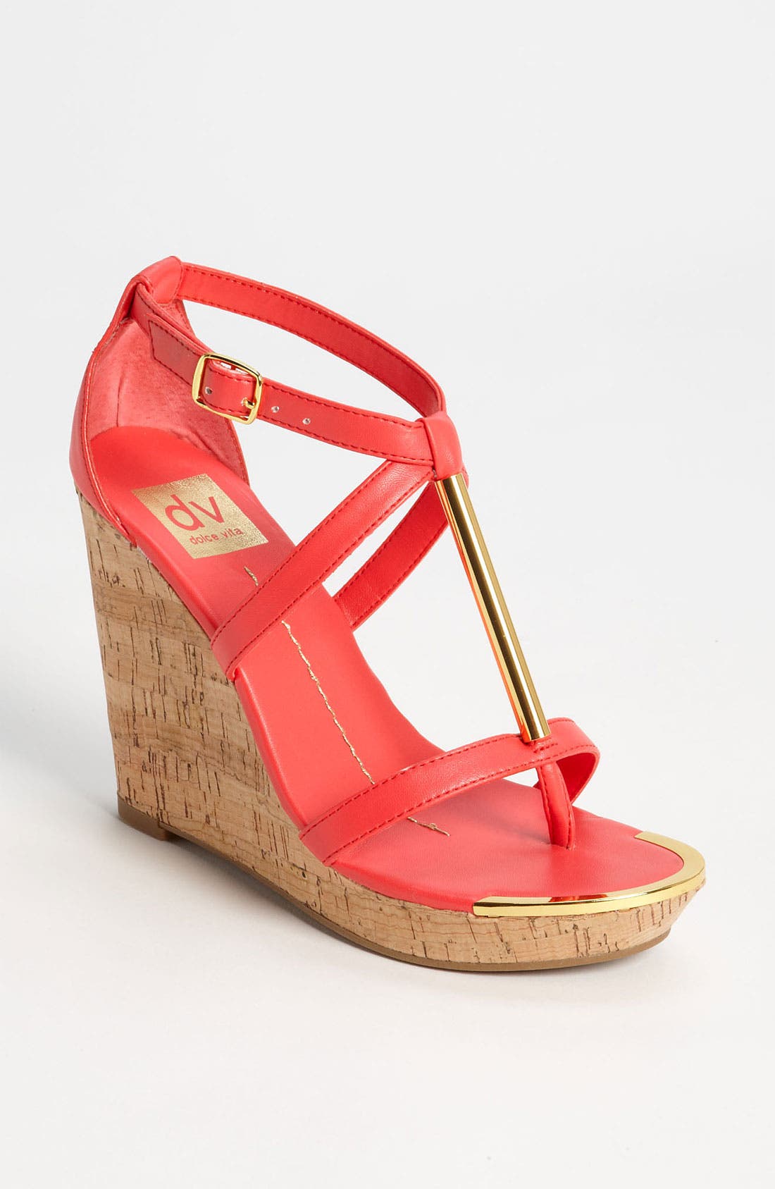 DV by Dolce Vita 'Tremor' Sandal, Main, color, HOT CORAL