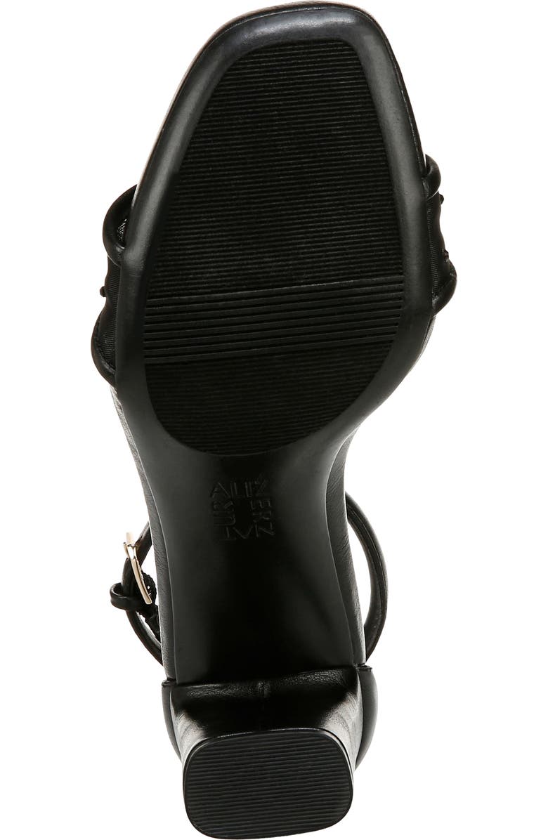 Naturalizer Joy Studded Ankle Strap Sandal, Alternate, color, Black/ Black