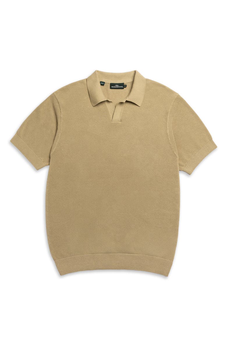 Rodd & Gunn Avalon Johnny Collar Polo, Alternate, color, Camel