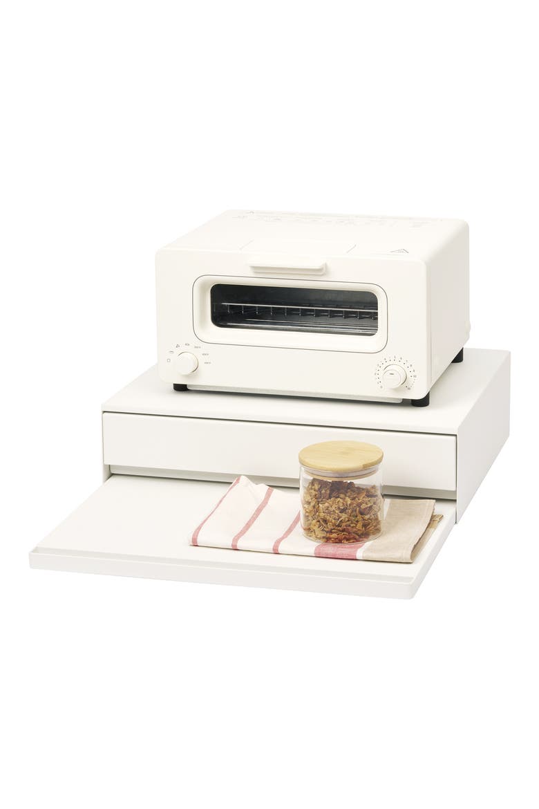 Bottom Drawer with Slide Table, Alternate, color, WHITE