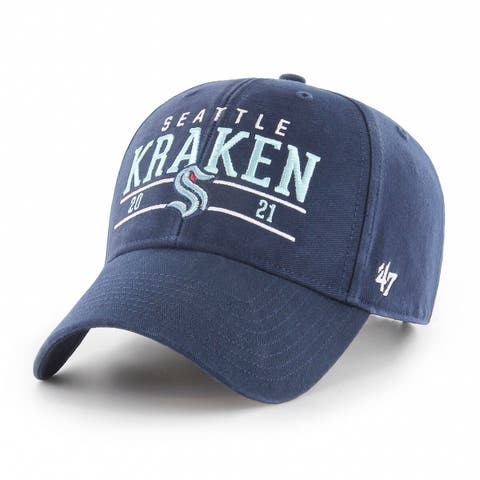 Men's '47 Deep Sea Blue  Seattle Kraken Centerline MVP Adjustable Hat