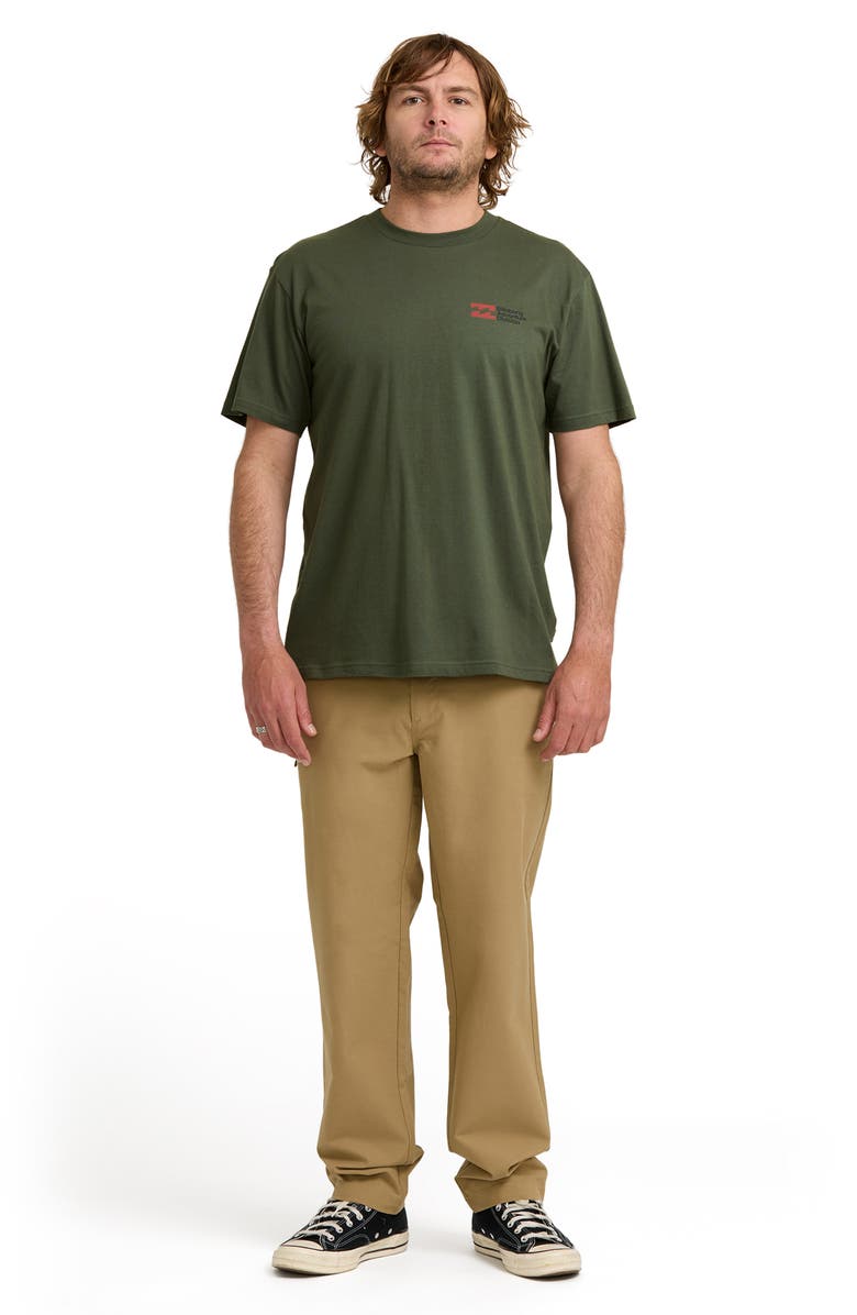 Billabong Abandoned Adventure Division Organic Cotton Graphic T-Shirt, Alternate, color, Flat Green