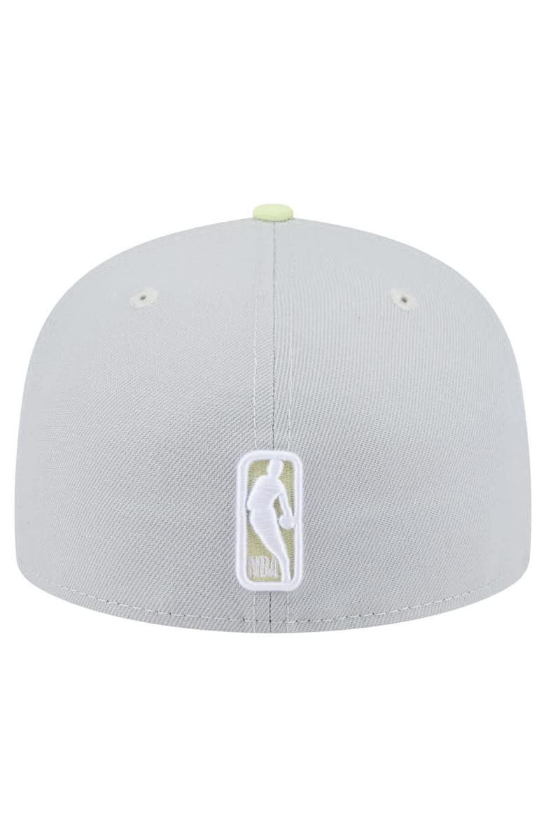 New Era Men's New Era Gray/Green Boston Celtics Color Pack 2-Tone 59FIFTY Fitted Hat, Alternate, color, Gray