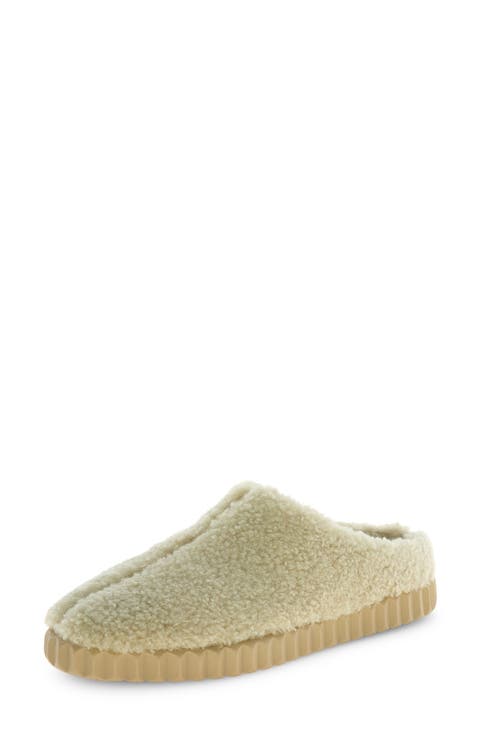 Gina Faux Shearling Clog (Women)