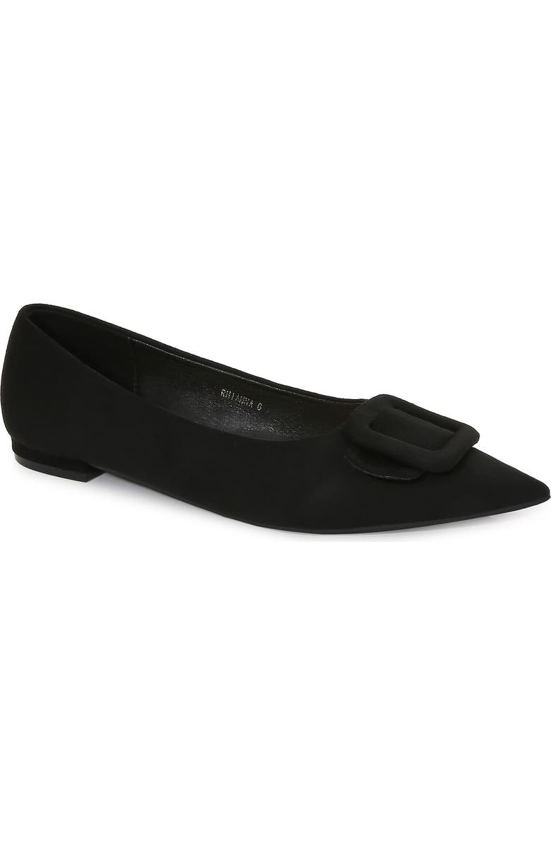 BERNESS Rhianna Pointed Toe Flat Women), Main, color, Black