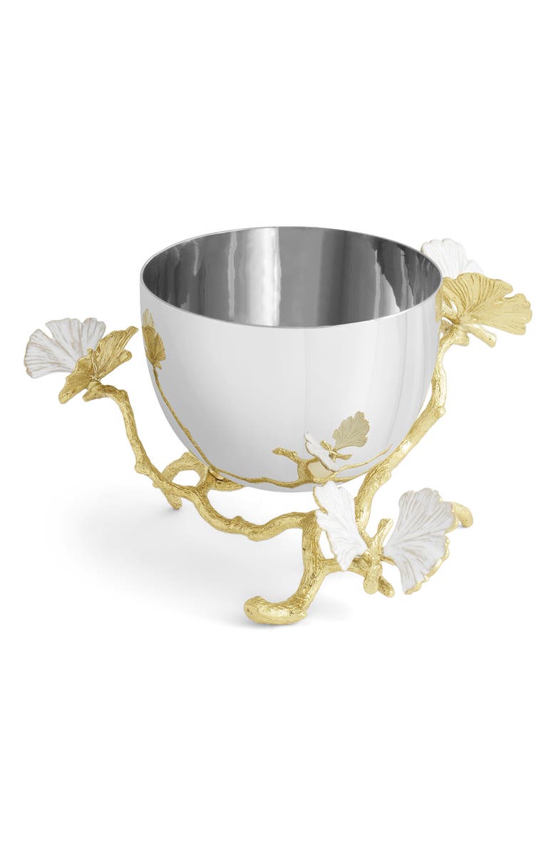 Michael Aram Butterfly Ginkgo Nut Bowl, Alternate, color, Silver/ Gold