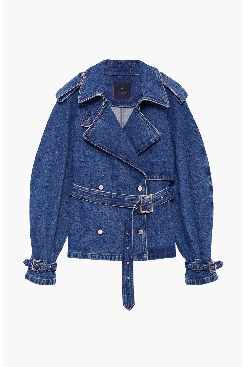 Pascale Trench, Alternate, color, Clean Indigo
