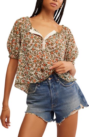 Astra Floral Print Top