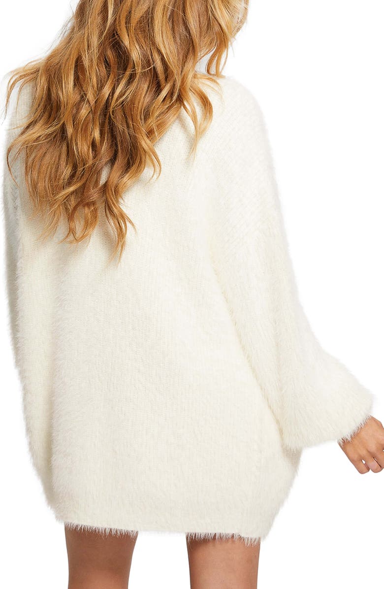 GUESS Sahar Oversize Fuzzy Cardigan, Alternate, color, 