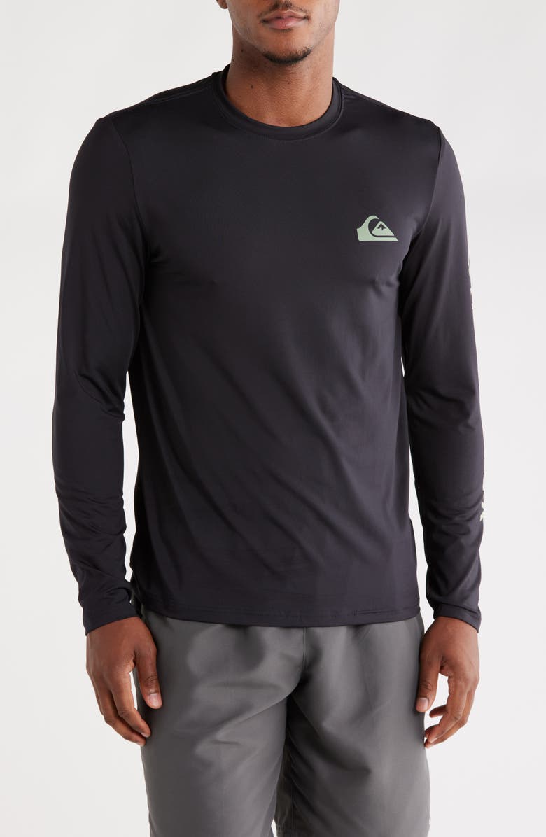 Quiksilver Logo Sleeve UPF 50+ Rashguard Logo Long Sleeve UPF 50+ Rashguard, Main, color,