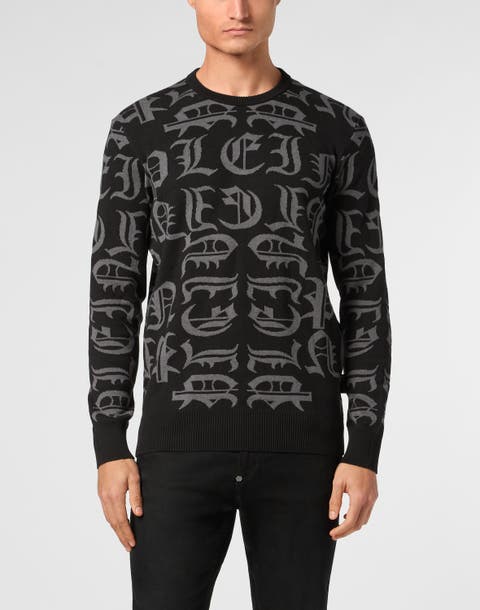 Pullover Round Neck Gothic Plein Men