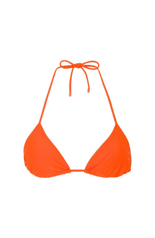Sunkissed Le Triangle String Bikini Top In Orange