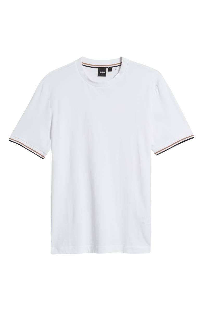 BOSS Thompson Cotton T-Shirt, Alternate, color, White