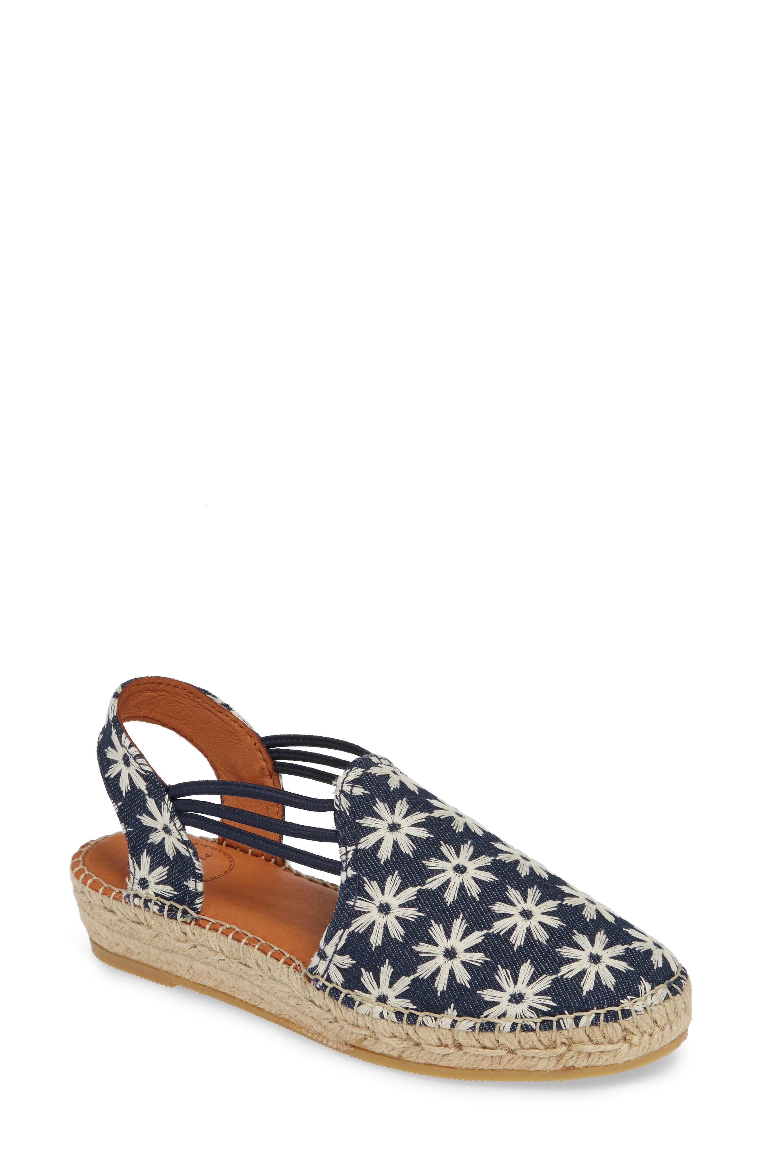 Toni Pons Noa Embroidered Espadrille Sandal, Main, color, 