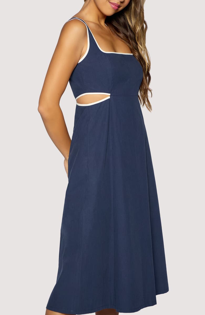 Lost + Wander Coastal Riviera Cotton Midi Dress, Alternate, color,