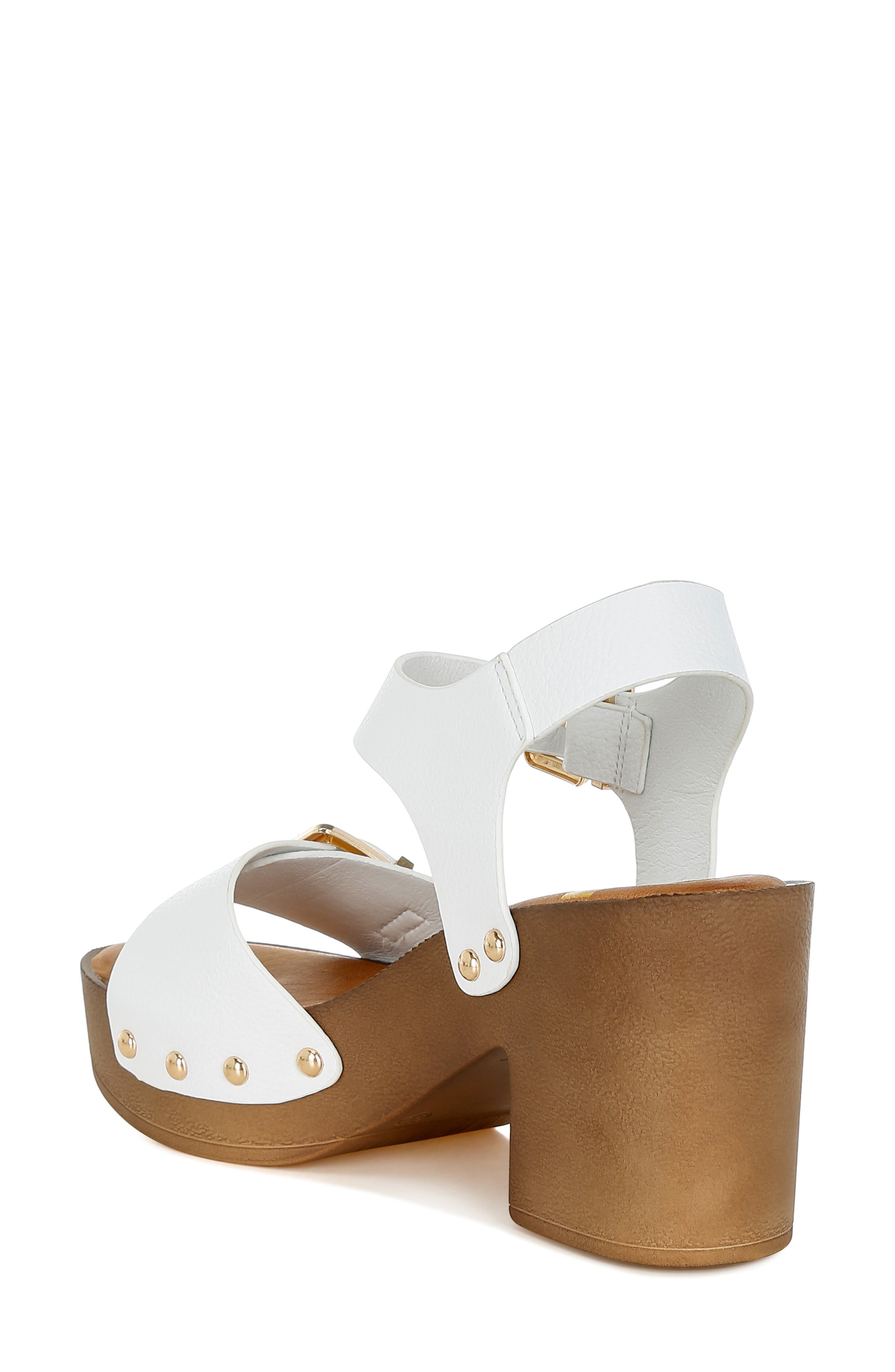 Ompasa Platform Sandal, Alternate, color, WHITE