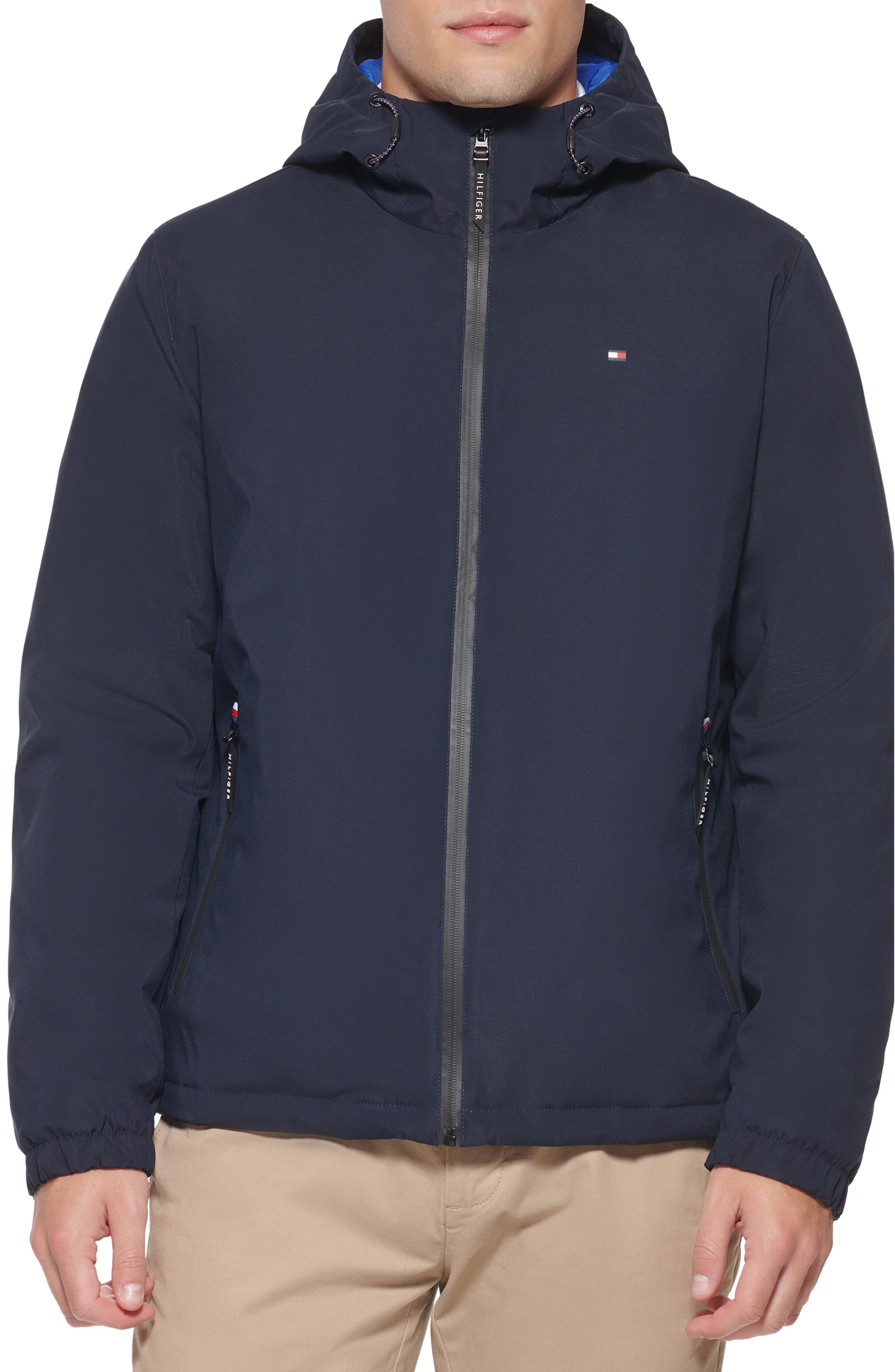 Hooded Stretch Woven Jacket