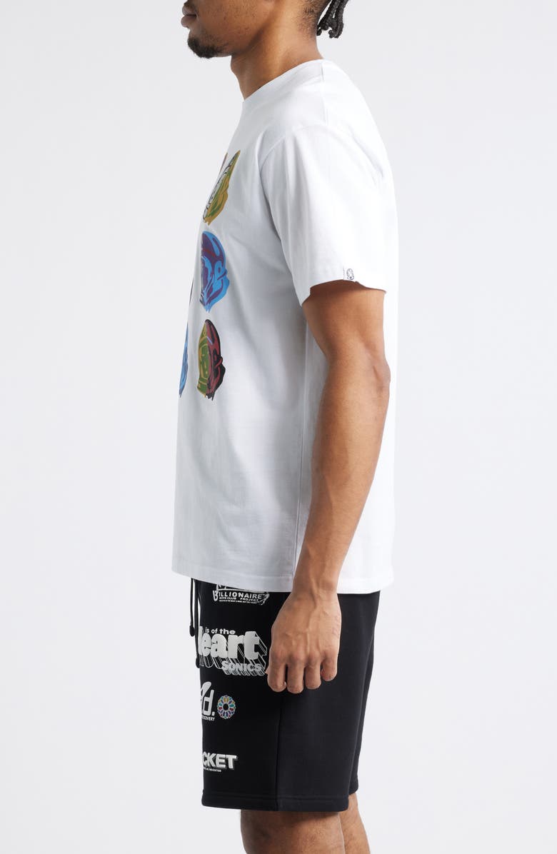 Billionaire Boys Club BB Colors Graphic T-Shirt, Alternate, color, White