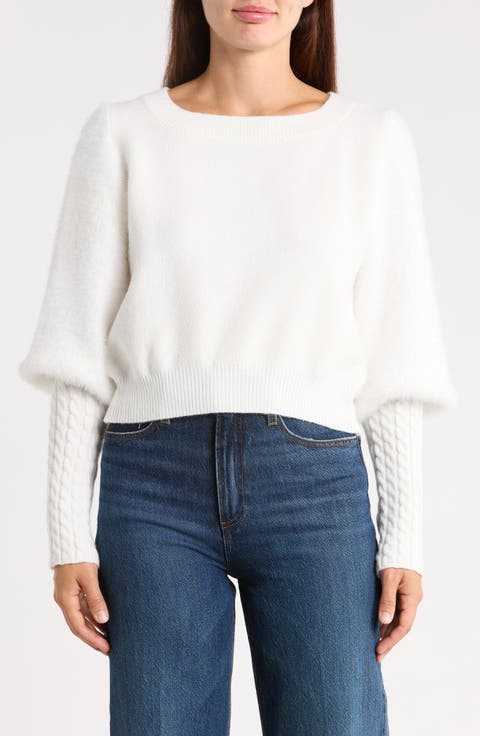 Cable Sleeve Sweater