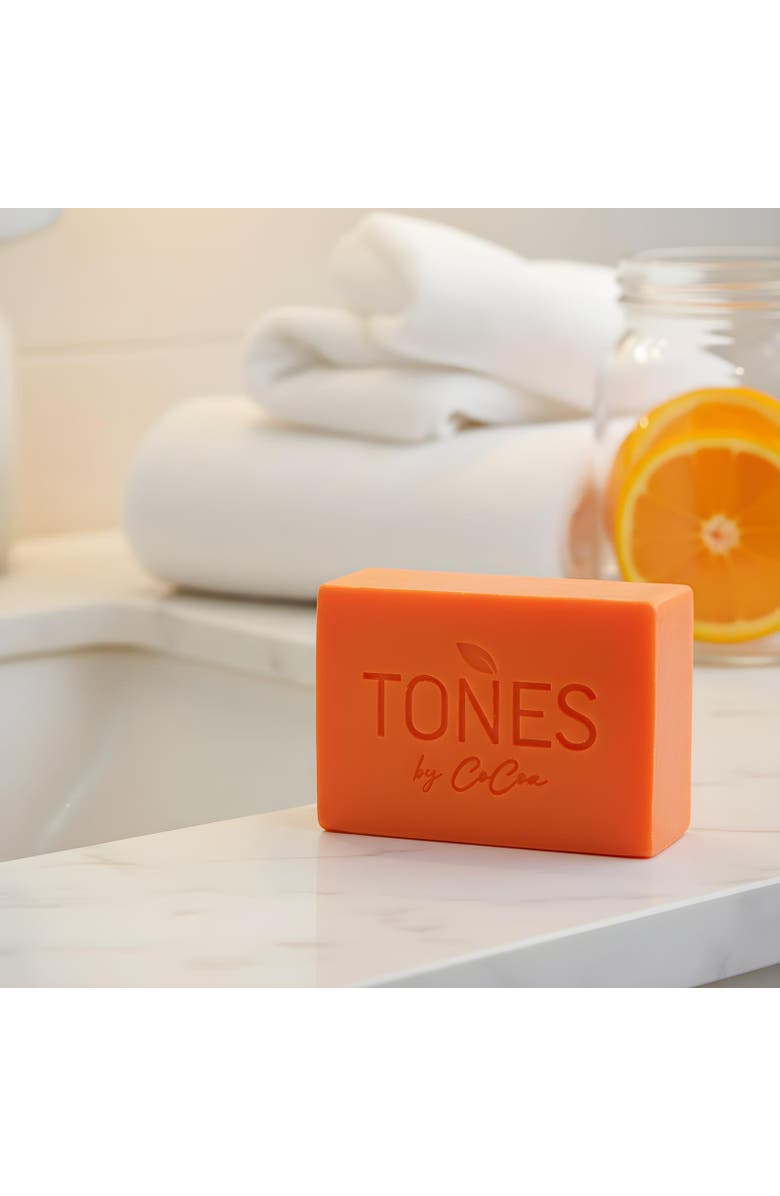 TONES by Cocoa Skin Lightening Kojic Soap + Irish Sea Moss Cleansing Bar, Alternate, color, Orange