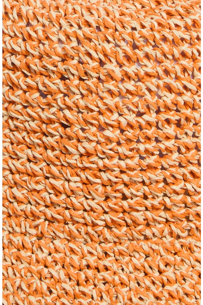 Lantern Packable Straw Bucket Hat, Alternate, color, ORANGE SUNBEAM