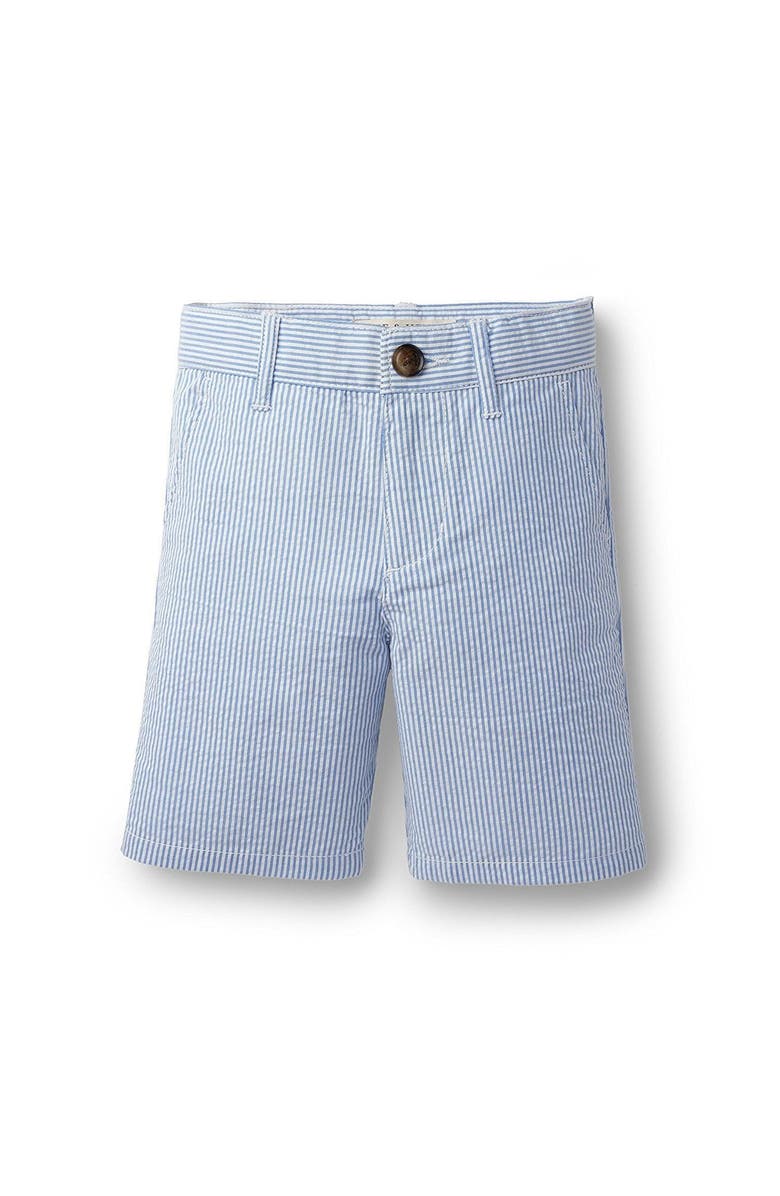 Hope & Henry Boys' Organic Cotton Seersucker Short, Kids, Main, color, Blue Seersucker