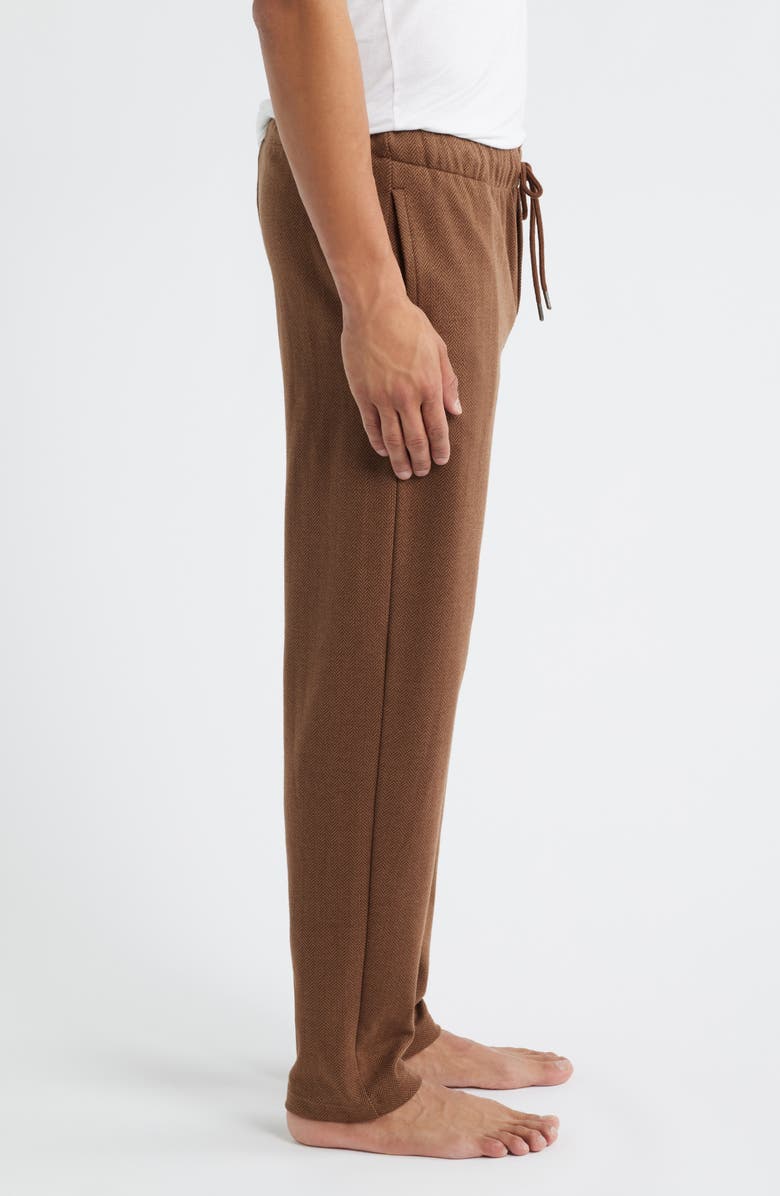 Polo Ralph Lauren Herringbone Twill Pajama Pants, Alternate, color, Branch Brown