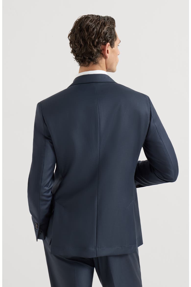 Super 150s virgin wool four season batavia twill blazer, Alternate, color, Navy Blue