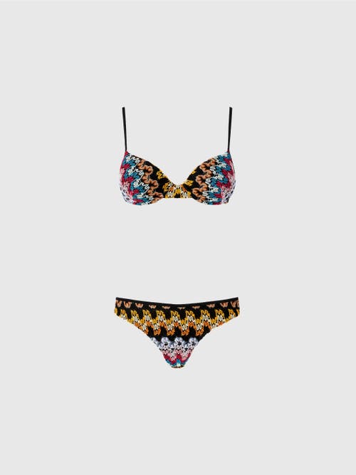 Missoni Balconette-bikini Aus Lamé-viskose-spitze In Multicoloured