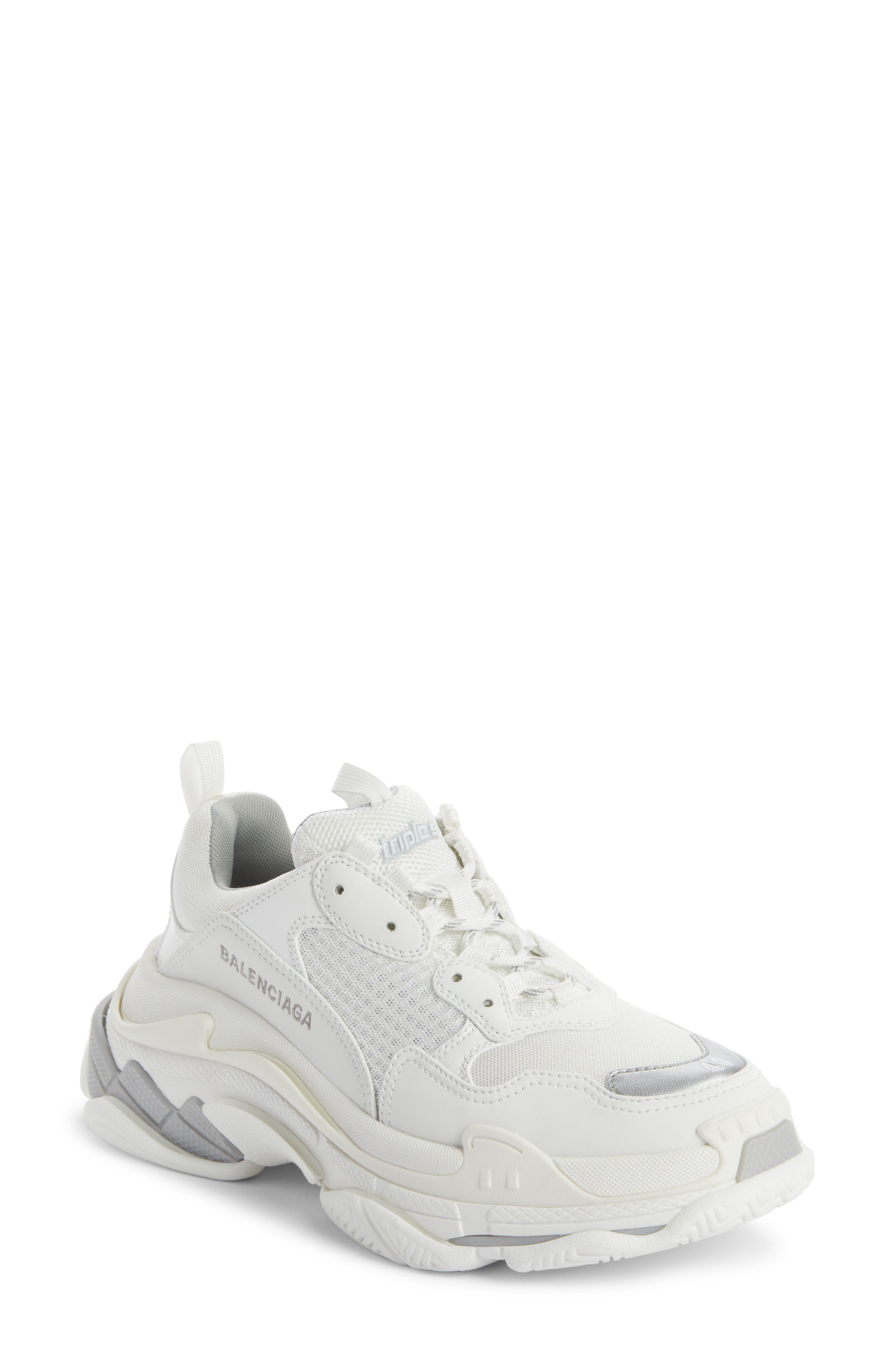 Triple S Low Top Sneaker, Main, color, WHITE