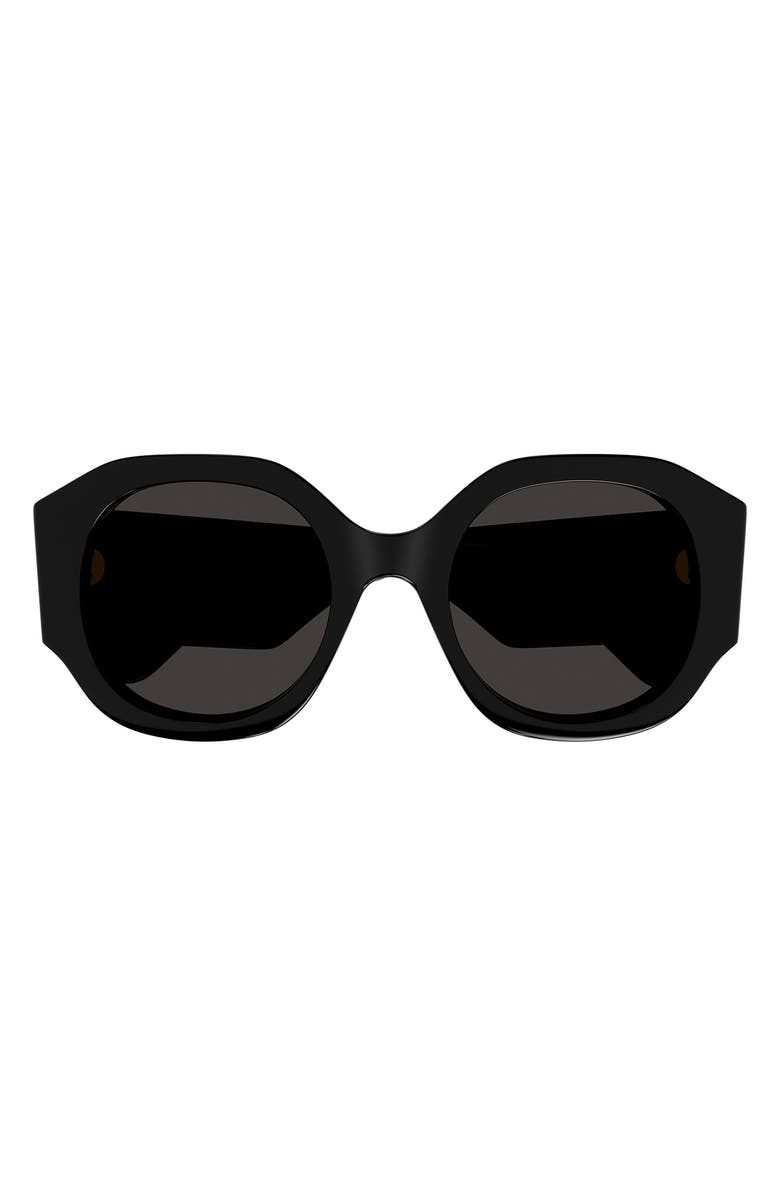 Chloé 53mm Round Sunglasses, Main, color,