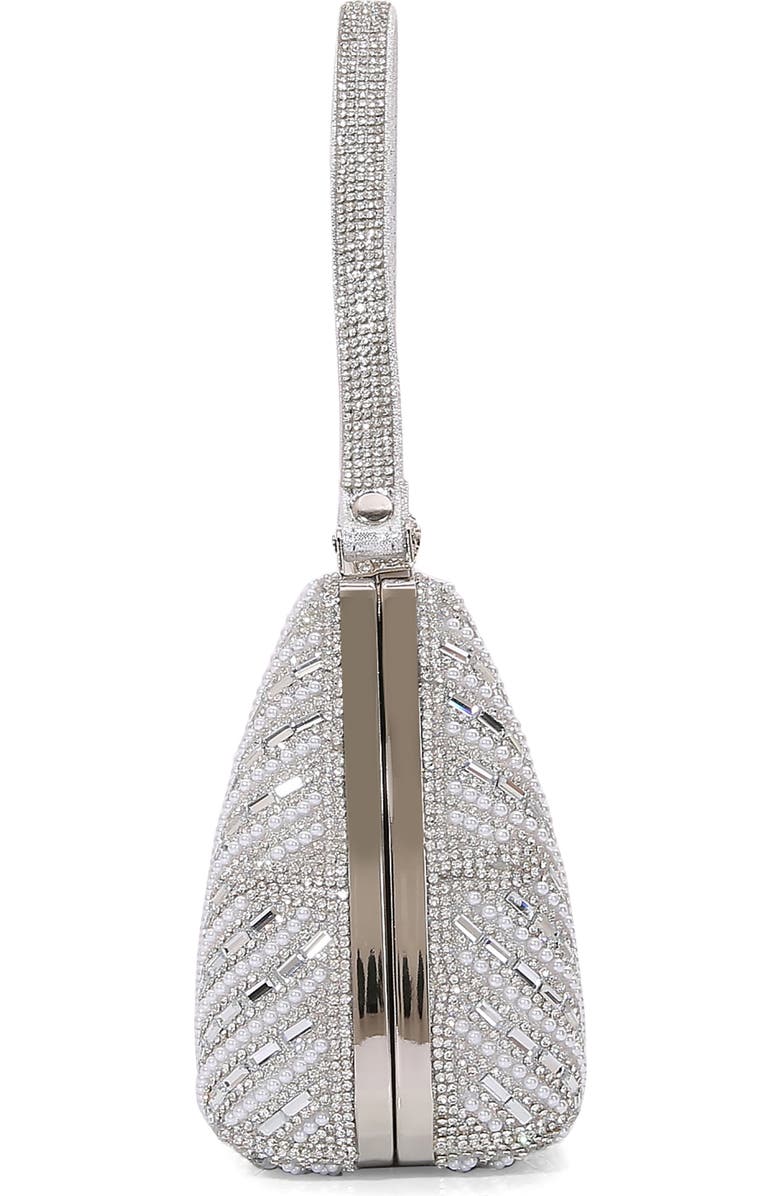 BERNESS Circle Rhinestone Design Shoulder Bag, Alternate, color, Silver