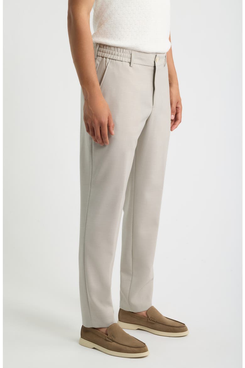 Perin Flat Front Trousers, Alternate, color, LIGHT BEIGE