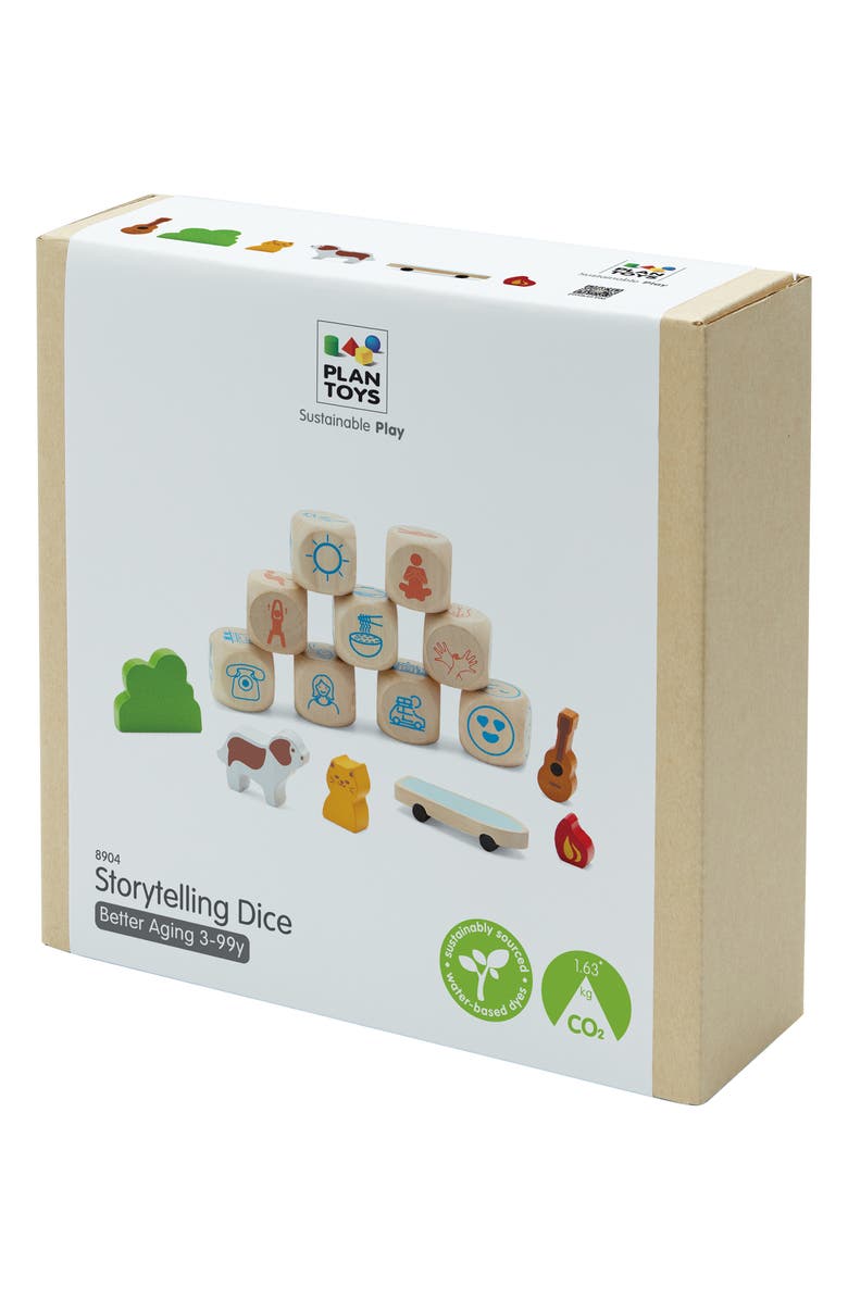 PlanToys<sup>®</sup> Storytelling Dice, Alternate, color, Assorted