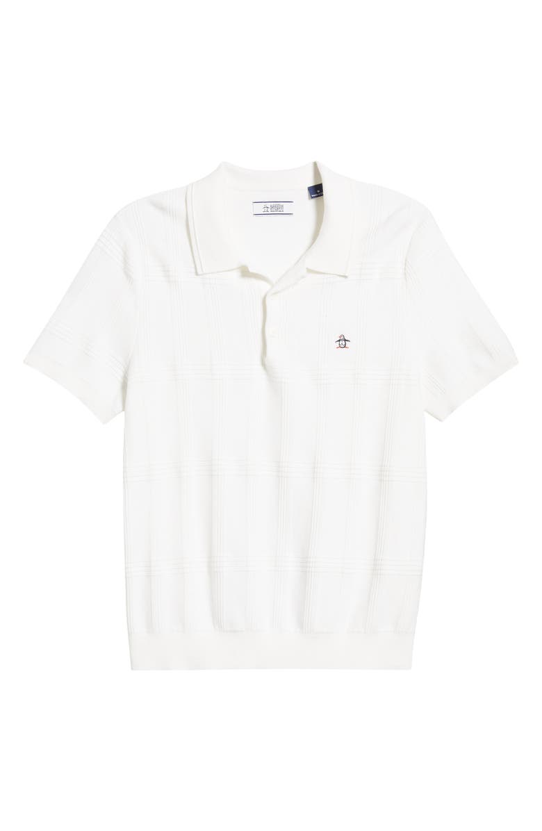 Original Penguin Geometric Jacquard Cotton Polo Sweater, Alternate, color,