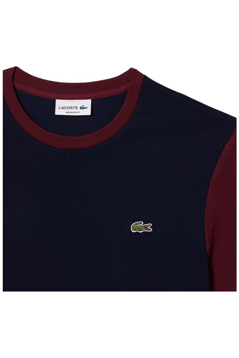 Regular Fit Colorblock Cotton T-Shirt, Alternate, color, MARINE/ ZINC
